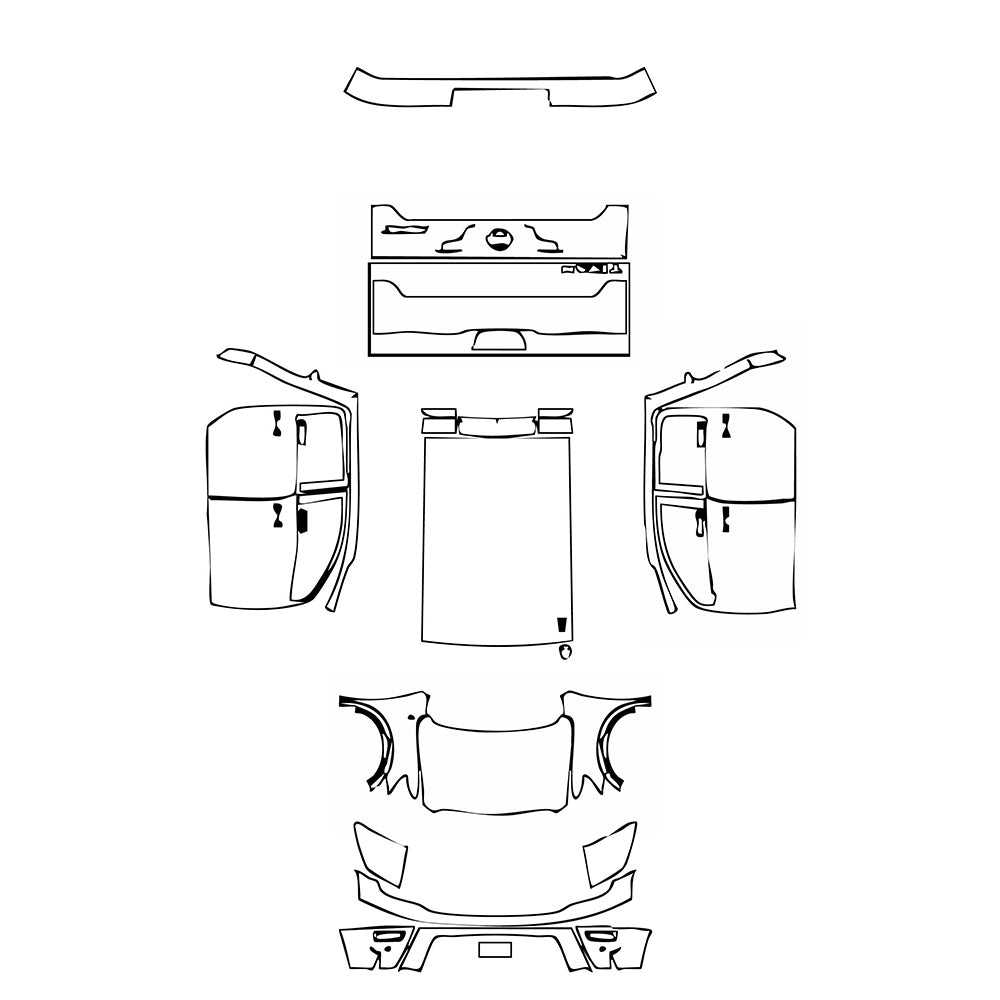 Pre-Cut PPF Nissan Titan Crew Cab Pro-4X 2021 - PPF-Kits