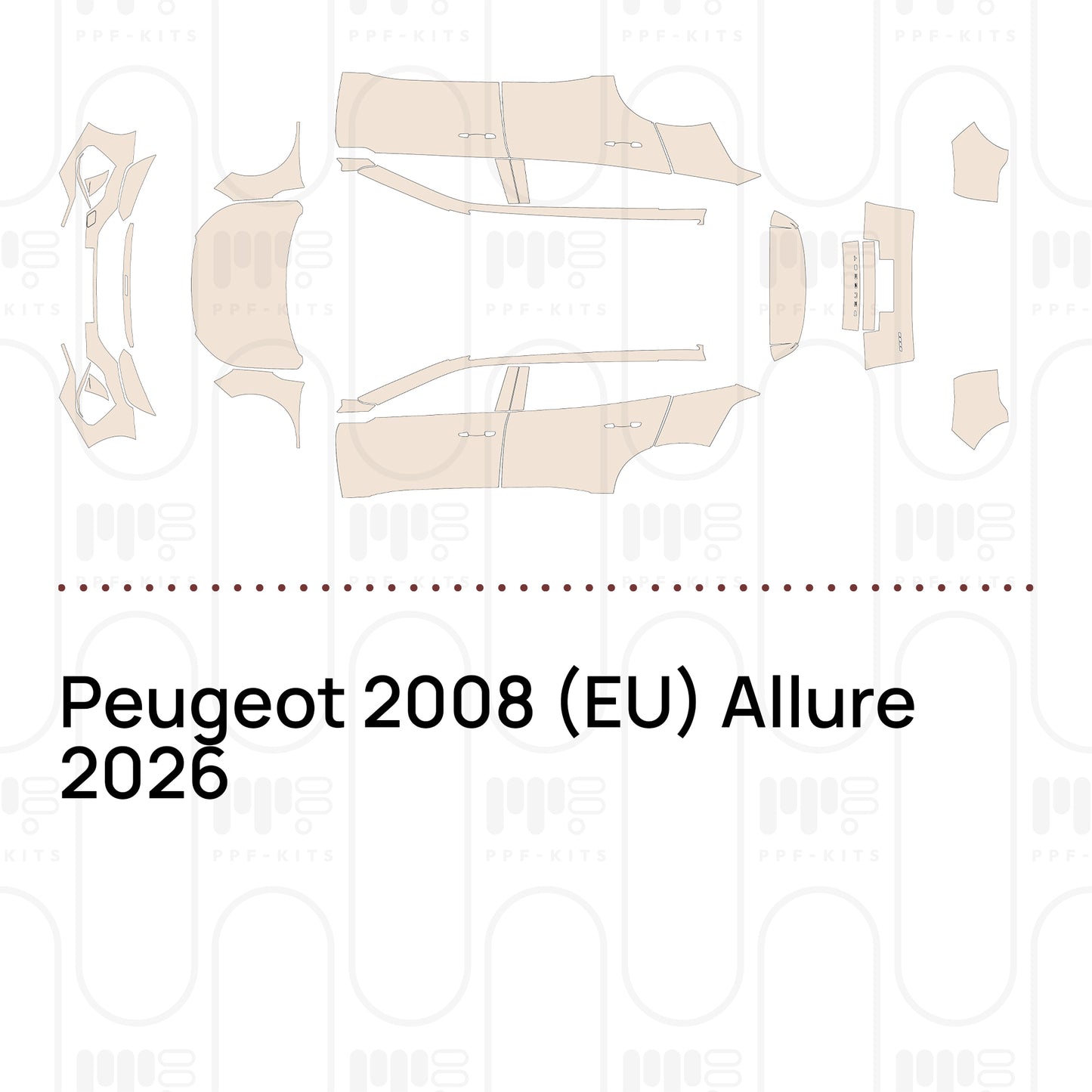 Pre-Cut PPF Peugeot 2008 (EU) Allure 2026