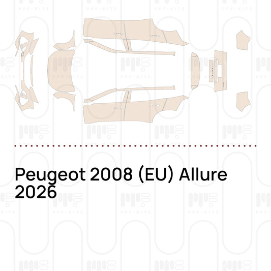 Peugeot 2008 (EU) Allure 2026 – Pre-Cut PPF