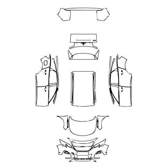 Pre-Cut PPF Peugeot 3008 (EU) Active 2018 - PPF-Kits
