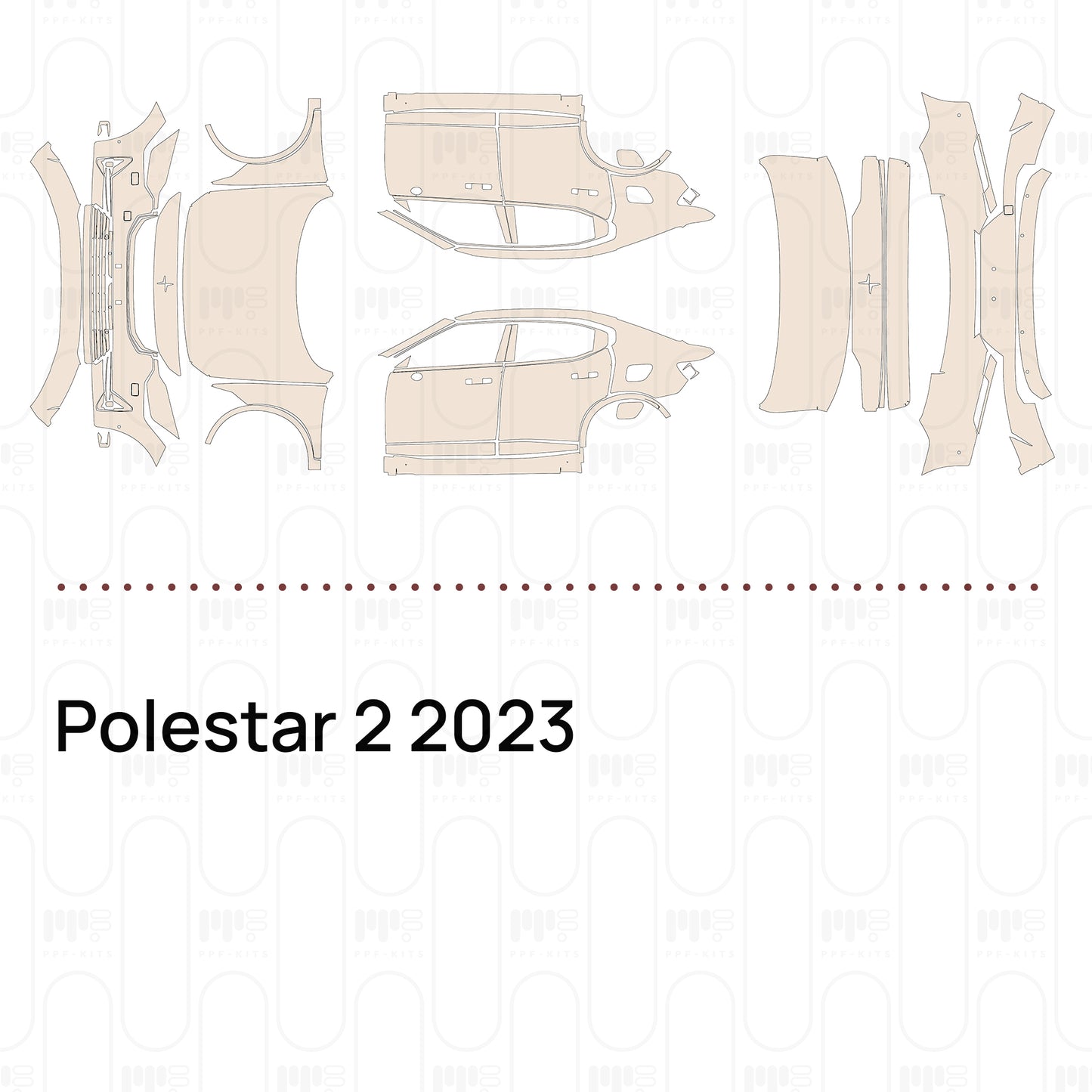 Pre-Cut PPF Polestar 2 2023