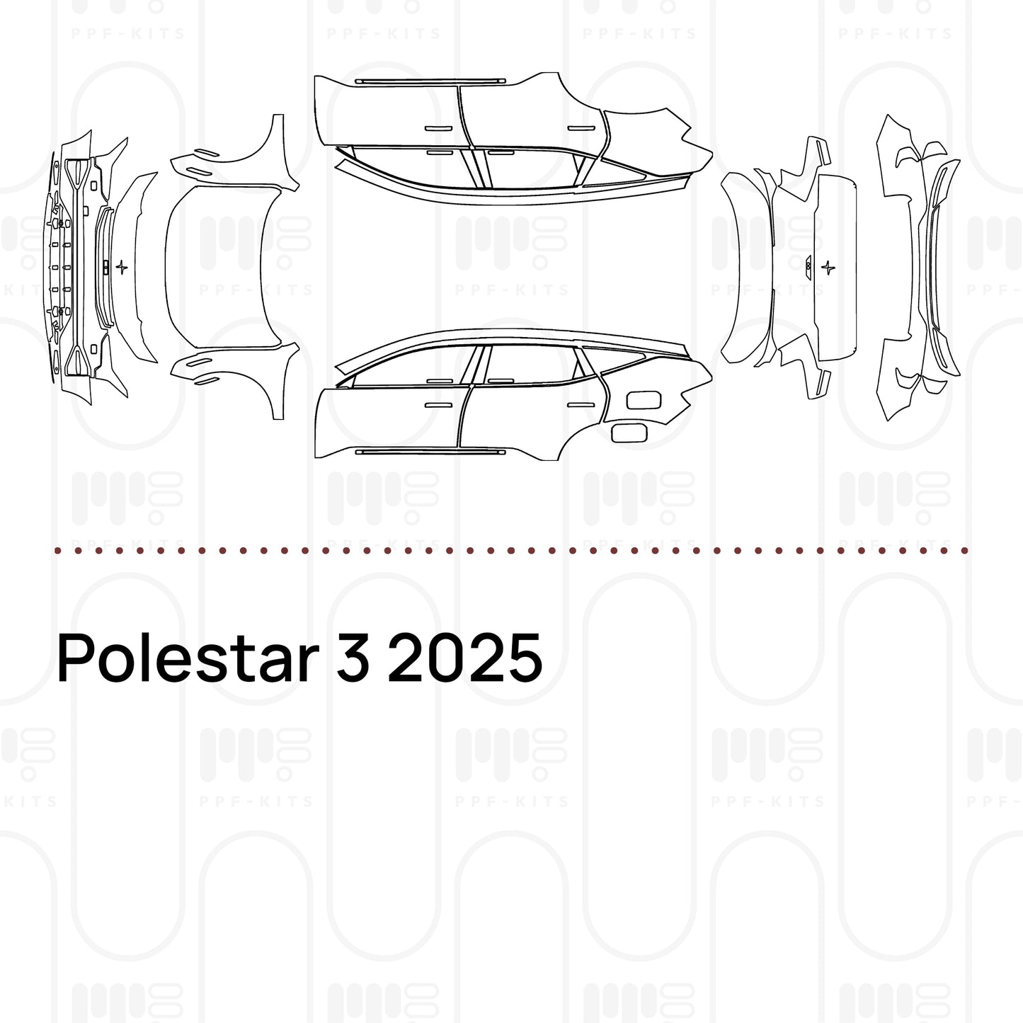 Pre-Cut PPF Polestar 3 2025