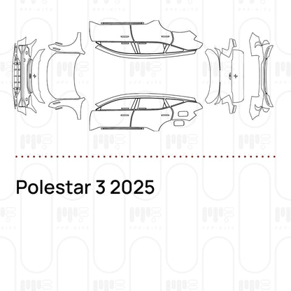Pre-Cut PPF Polestar 3 2025