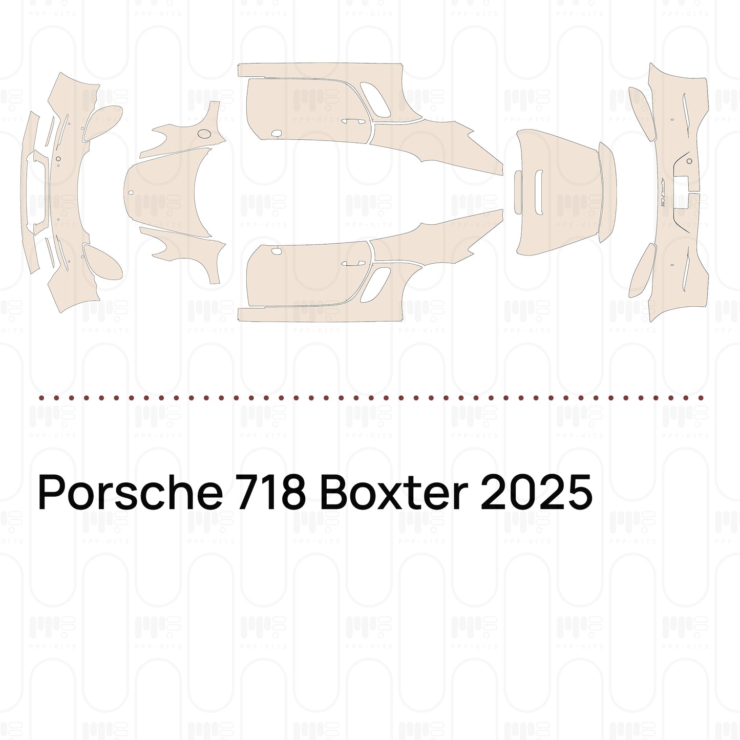 Pre-Cut PPF Porsche 718 Boxter 2025