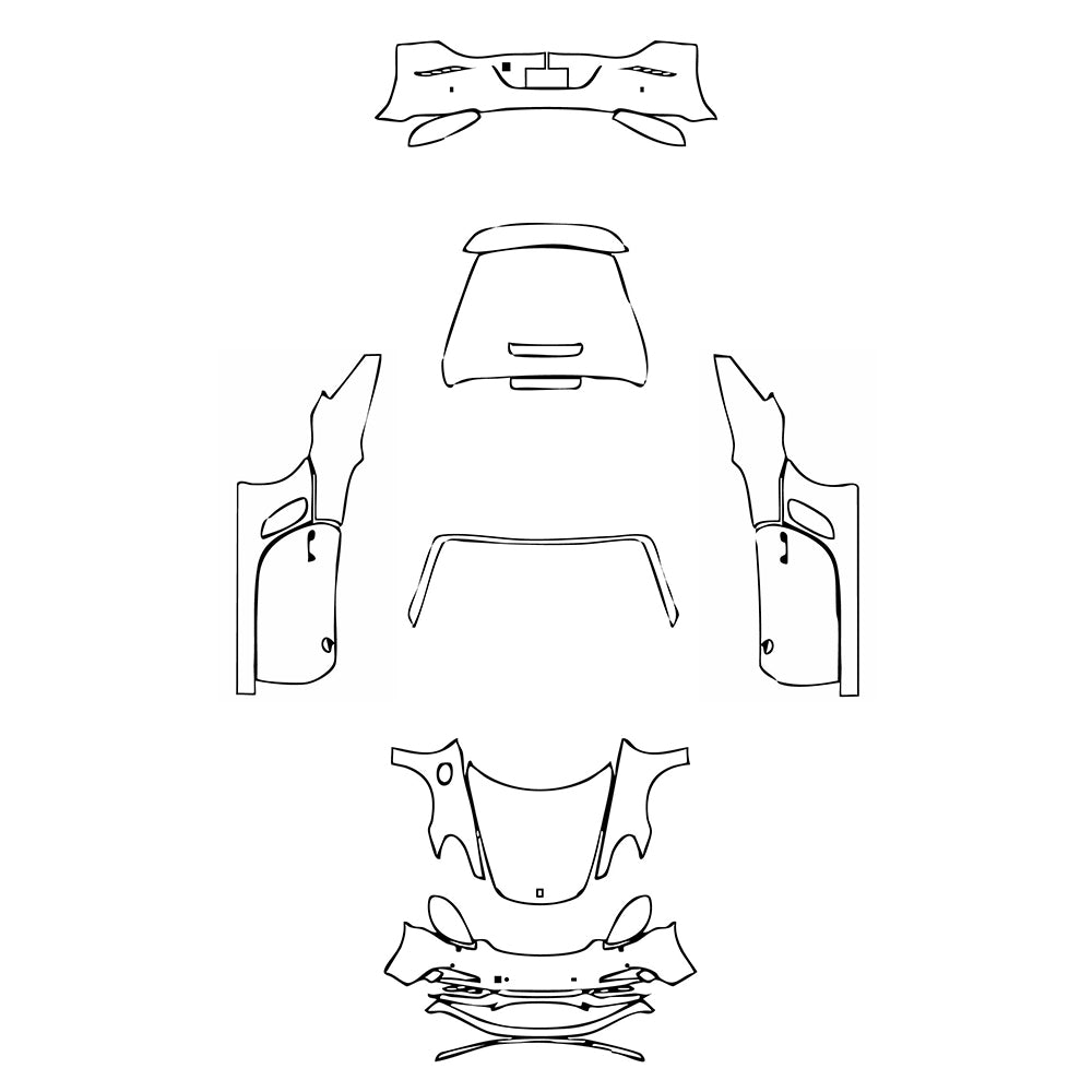 Pre-Cut PPF Porsche 718 Boxter Boxster 25 Anniversary 2021 - PPF-Kits