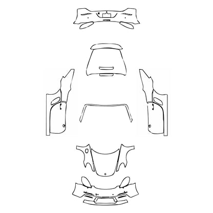 Pre-Cut PPF Porsche 718 Boxter Boxter 2018 - PPF-Kits
