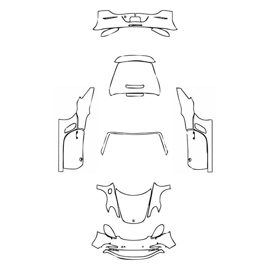 Pre-Cut PPF Porsche 718 Boxter Boxter GTS 2024 - PPF-Kits