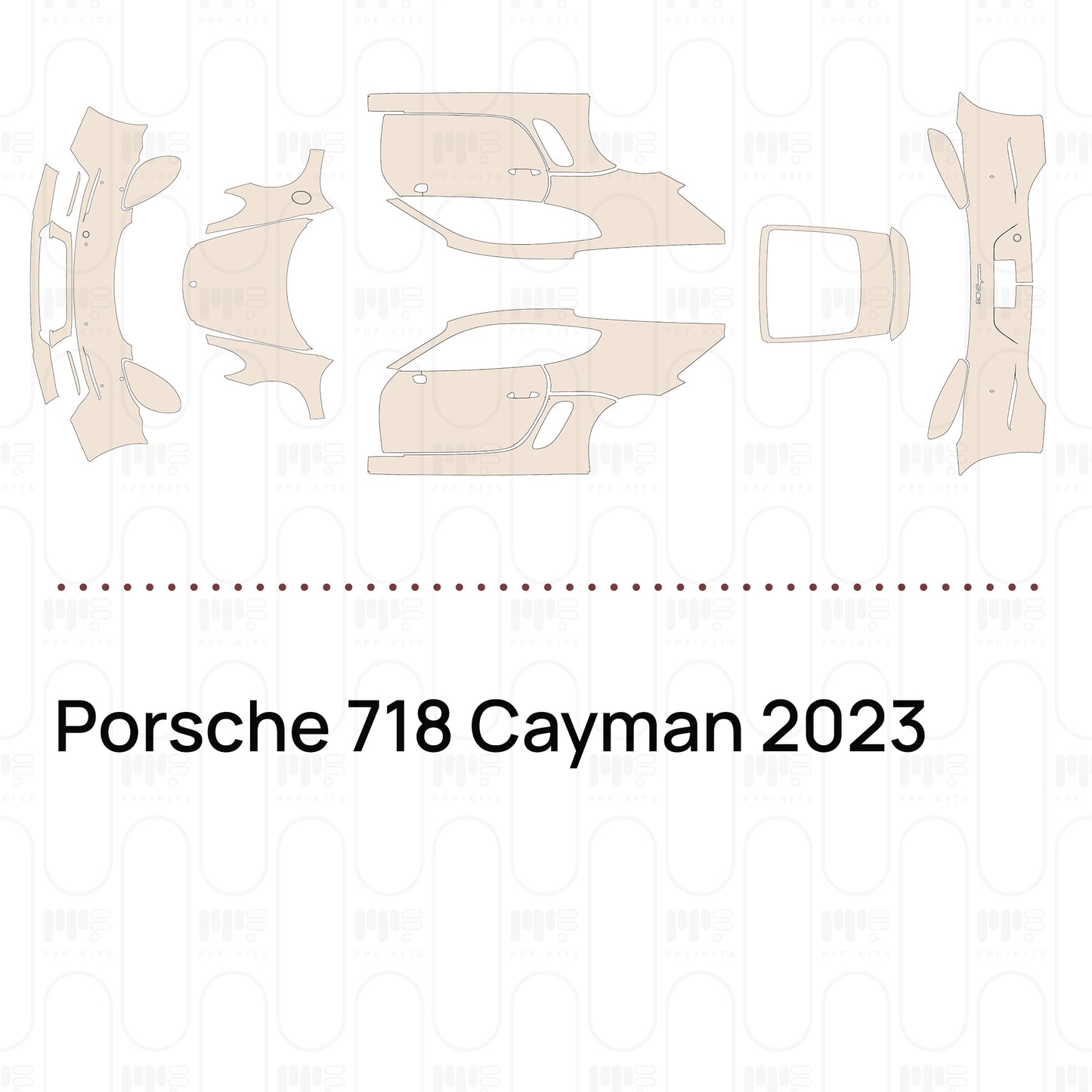 Pre-Cut PPF Porsche 718 Cayman 2023