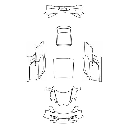 Pre-Cut PPF Porsche 718 Cayman Cayman 2024 - PPF-Kits