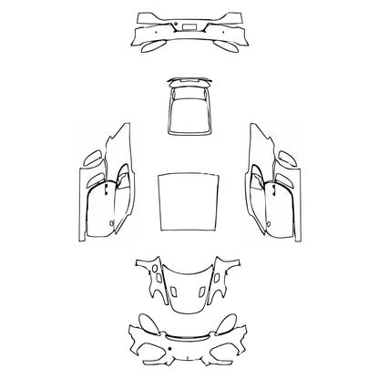 Passgenaue Lackschutzfolien PPF Porsche 718 Cayman Cayman GT4RS 2025