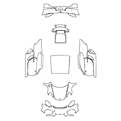 Pre-Cut PPF Porsche 718 Cayman Cayman GT4 2021 - PPF-Kits