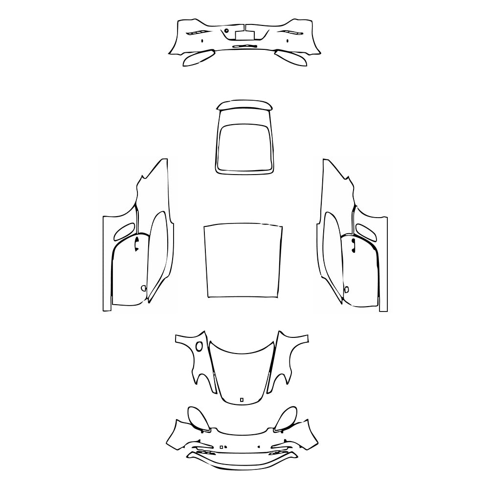 Pre-Cut PPF Porsche 718 Cayman Cayman GTS 2019 - PPF-Kits