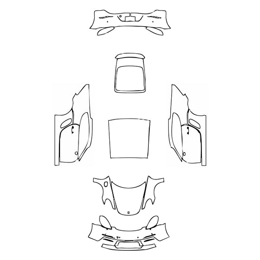 Pre-Cut PPF Porsche 718 Cayman Cayman S 2018 - PPF-Kits