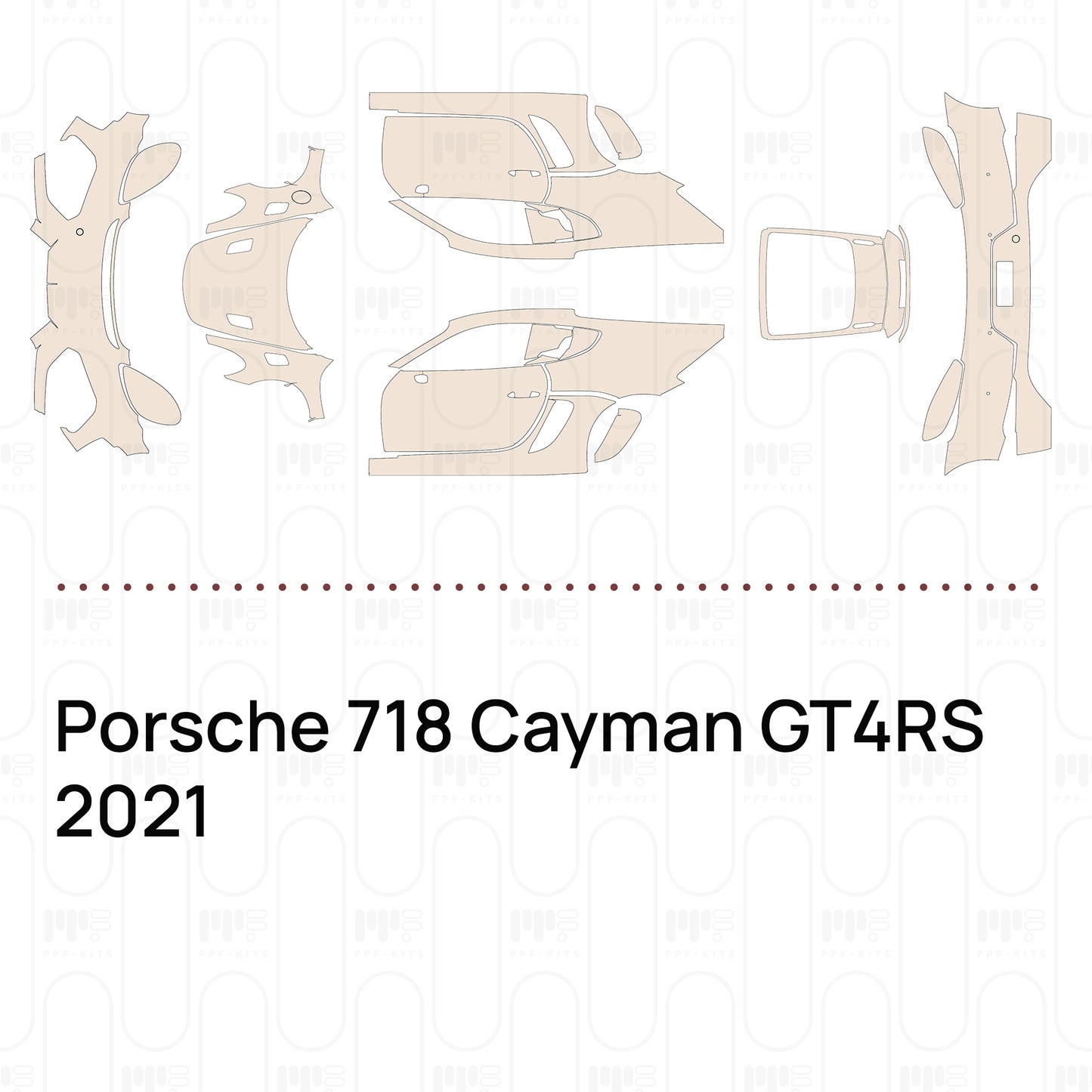 Pre-Cut PPF Porsche 718 Cayman GT4RS 2021