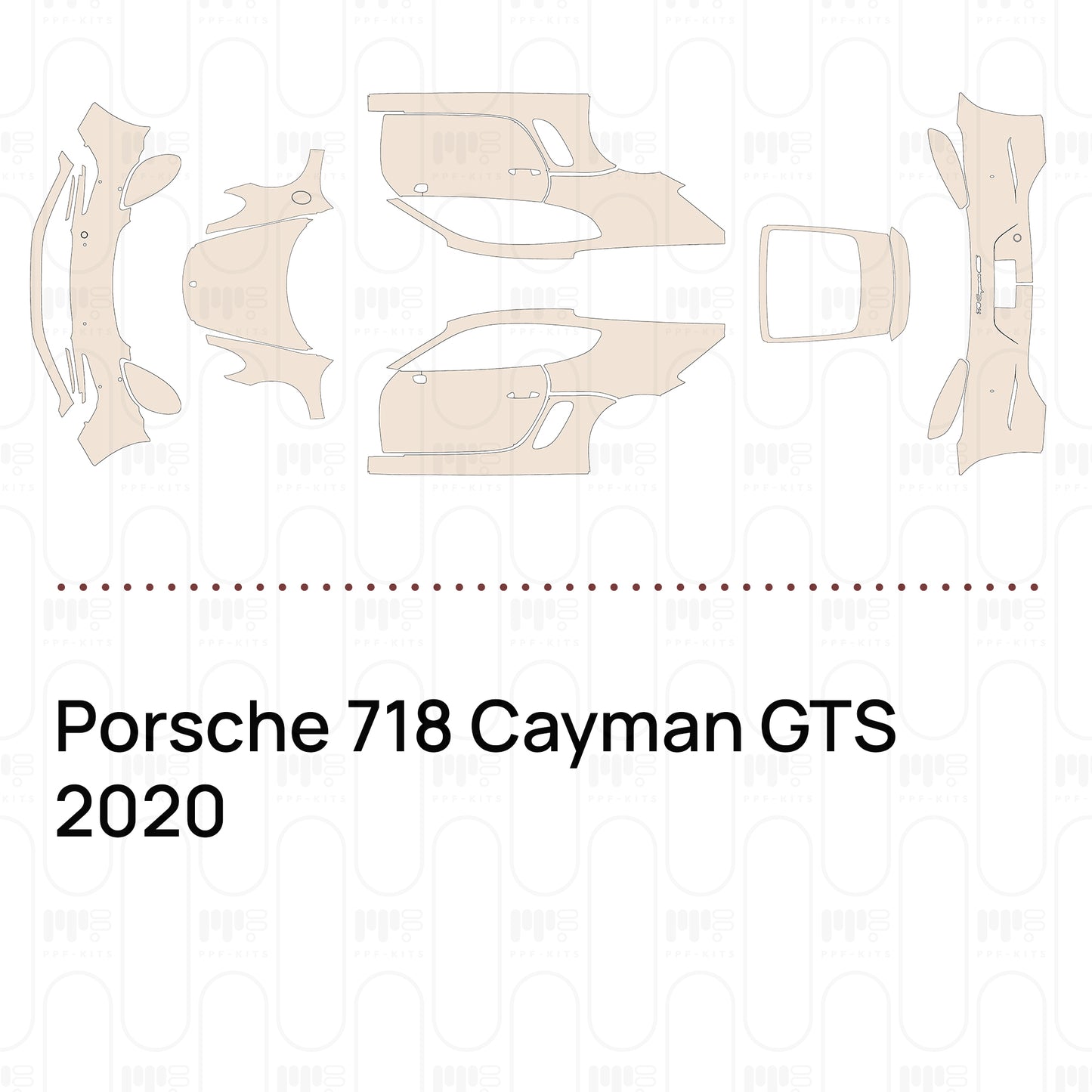 Pre-Cut PPF Porsche 718 Cayman GTS 2020