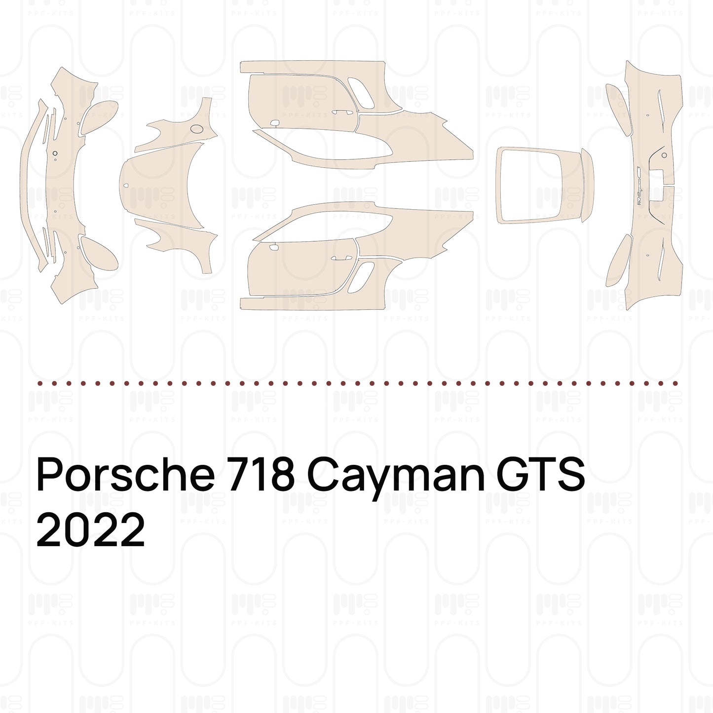 Pre-Cut PPF Porsche 718 Cayman GTS 2022