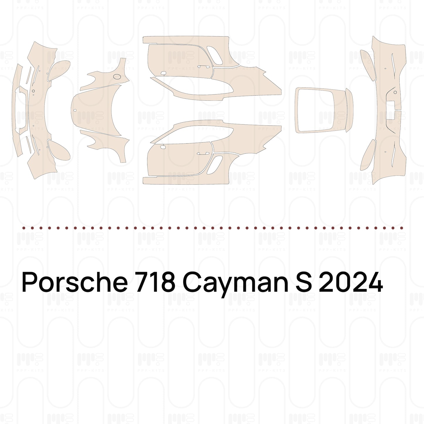 Pre-Cut PPF Porsche 718 Cayman S 2024