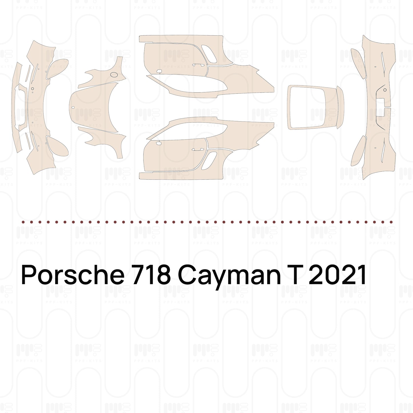 Pre-Cut PPF Porsche 718 Cayman T 2021