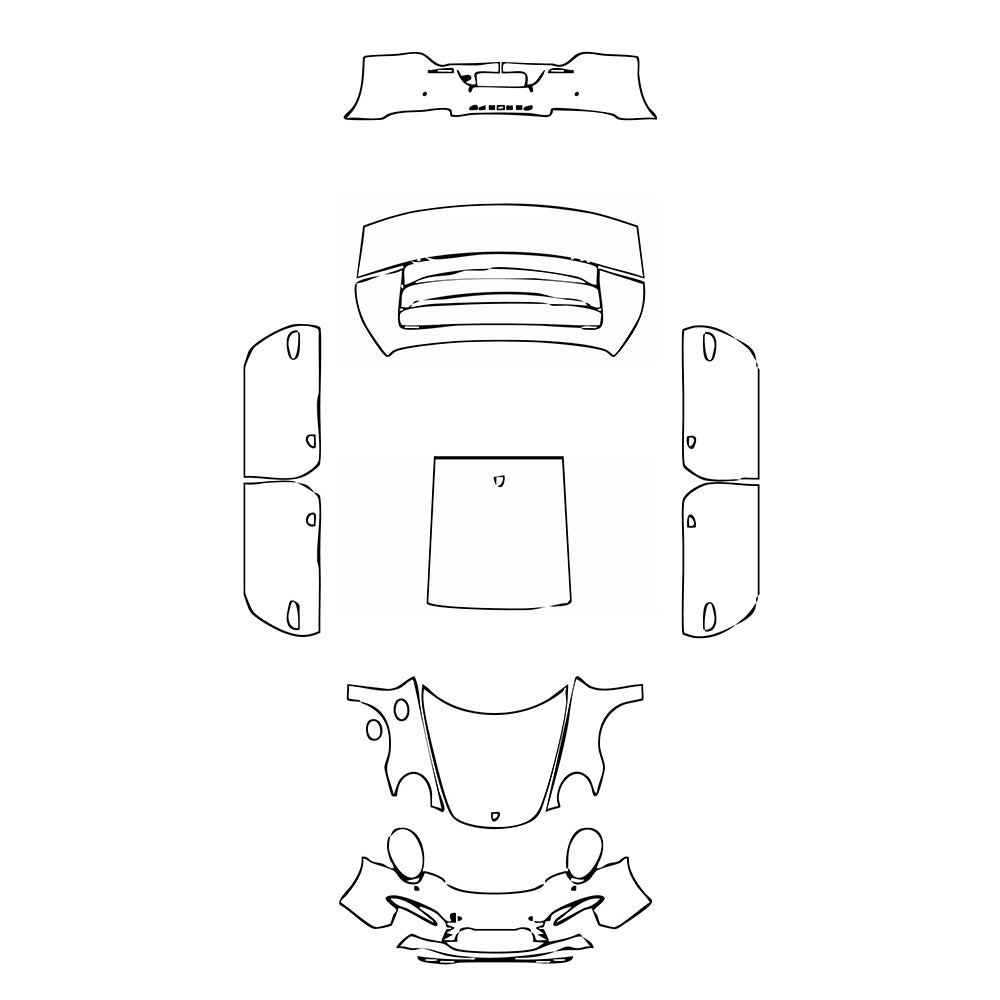 Pre-Cut PPF Porsche 911 Carrera 4S Coupe 2015 - PPF-Kits