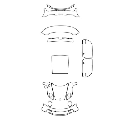 Pre-Cut PPF Porsche 911 Carrera 4S Coupe 2021 - PPF-Kits