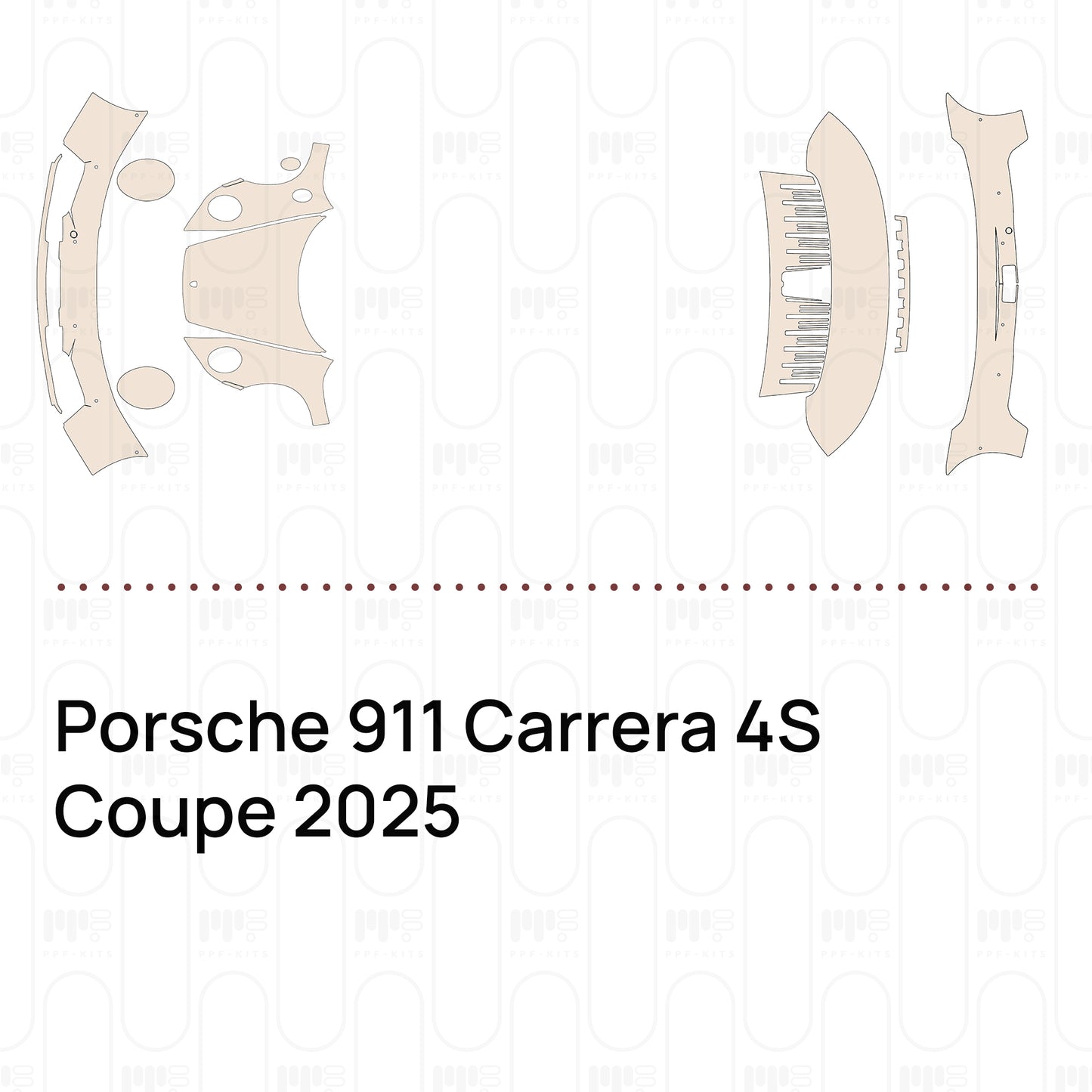 Pre-Cut PPF Porsche 911 Carrera 4S Coupe 2025