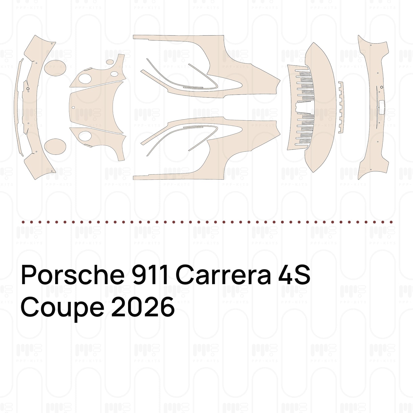 Pre-Cut PPF Porsche 911 Carrera 4S Coupe 2026