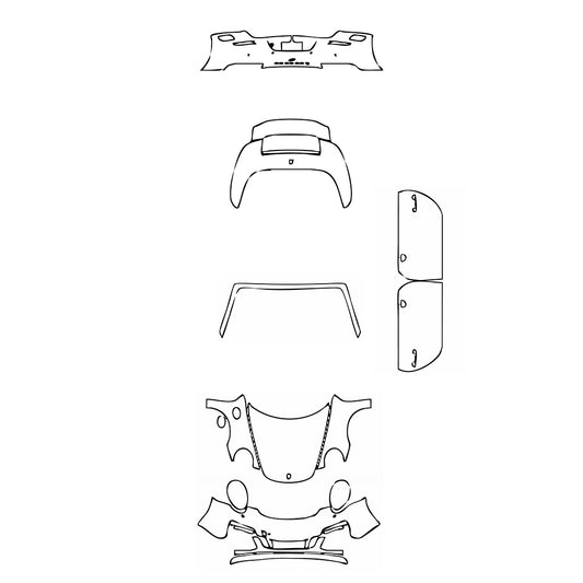 Pre-Cut PPF Porsche 911 Carrera 4 GTS Cabriolet 2016 - PPF-Kits