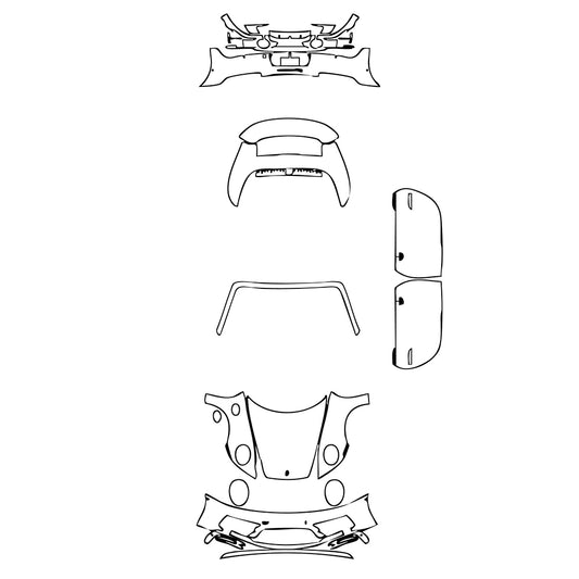 Pre-Cut PPF Porsche 911 Carrera 4 GTS Cabriolet 2022 - PPF-Kits