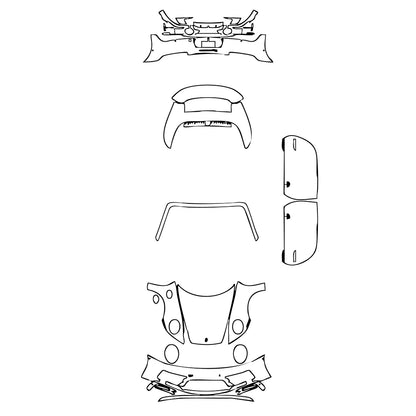 Pre-Cut PPF Porsche 911 Carrera 4 GTS Cabriolet 2024 - PPF-Kits