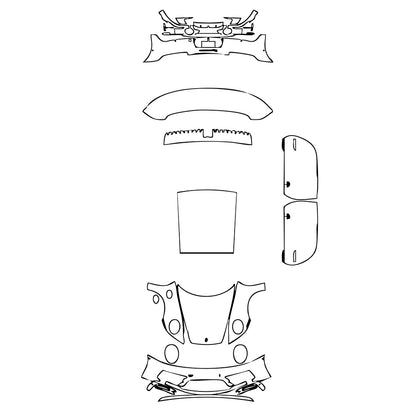 Pre-Cut PPF Porsche 911 Carrera 4 GTS Coupe 2021 - PPF-Kits