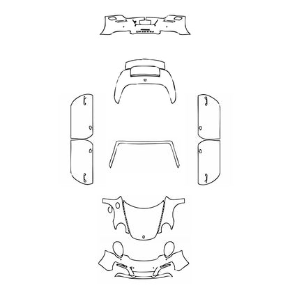 Pre-Cut PPF Porsche 911 Carrera Cabriolet 2017 - PPF-Kits