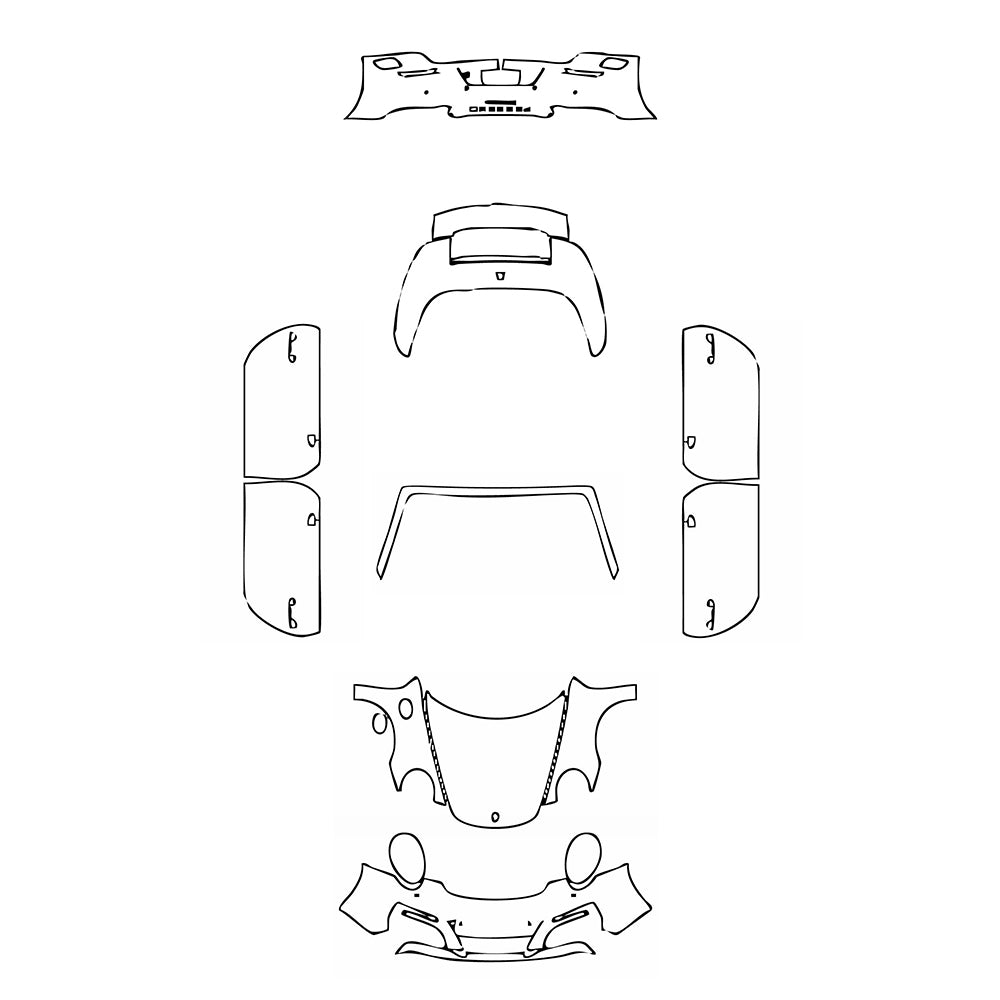 Pre-Cut PPF Porsche 911 Carrera Cabriolet 2018 - PPF-Kits