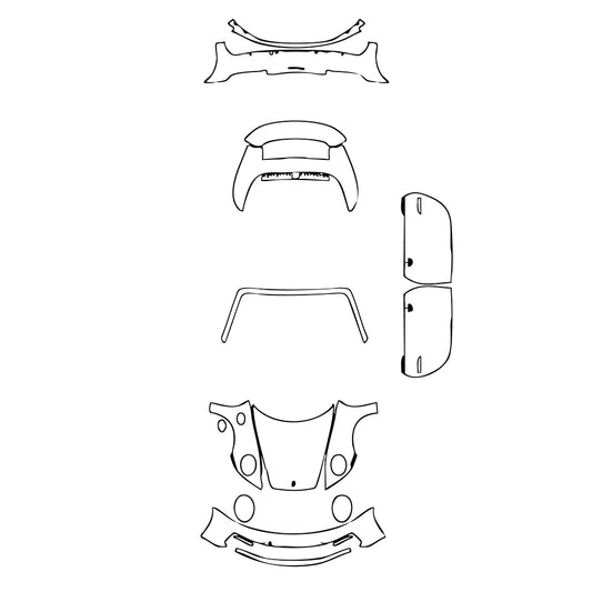 Pre-Cut PPF Porsche 911 Carrera Cabriolet 2020 - PPF-Kits