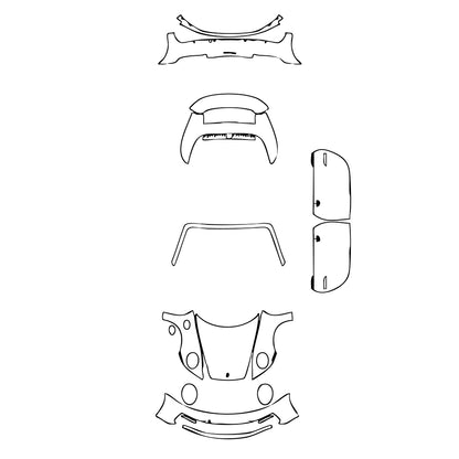 Pre-Cut PPF Porsche 911 Carrera Cabriolet 2021 - PPF-Kits