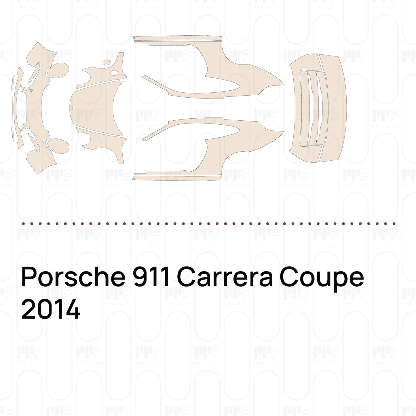 Pre-Cut PPF Porsche 911 Carrera Coupe 2014