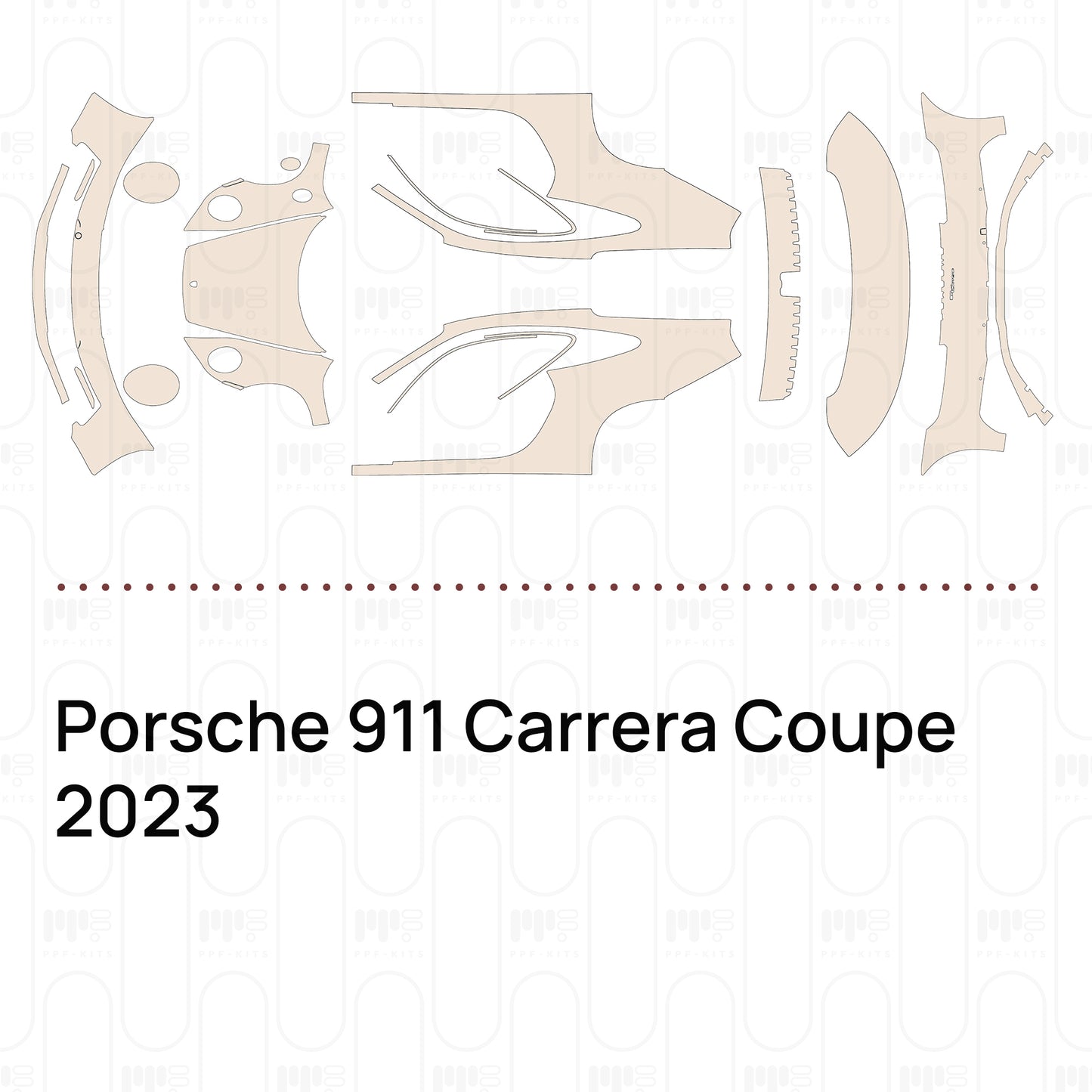 Pre-Cut PPF Porsche 911 Carrera Coupe 2023
