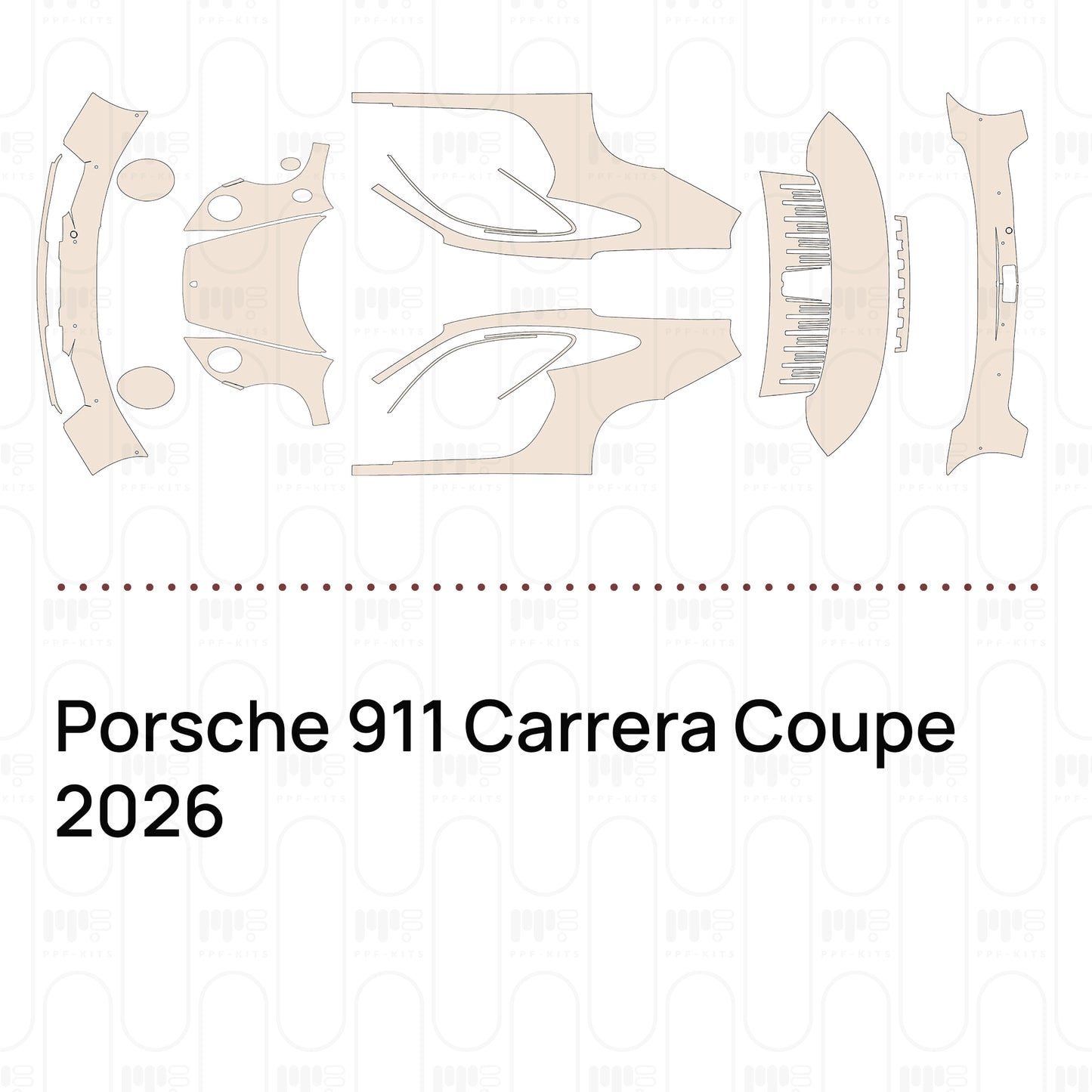Pre-Cut PPF Porsche 911 Carrera Coupe 2026