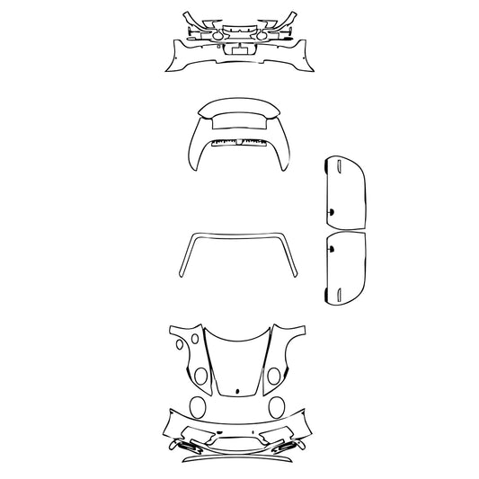 Pre-Cut PPF Porsche 911 Carrera GTS Cabriolet 2022 - PPF-Kits