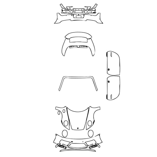 Pre-Cut PPF Porsche 911 Carrera GTS Cabriolet 2023 - PPF-Kits