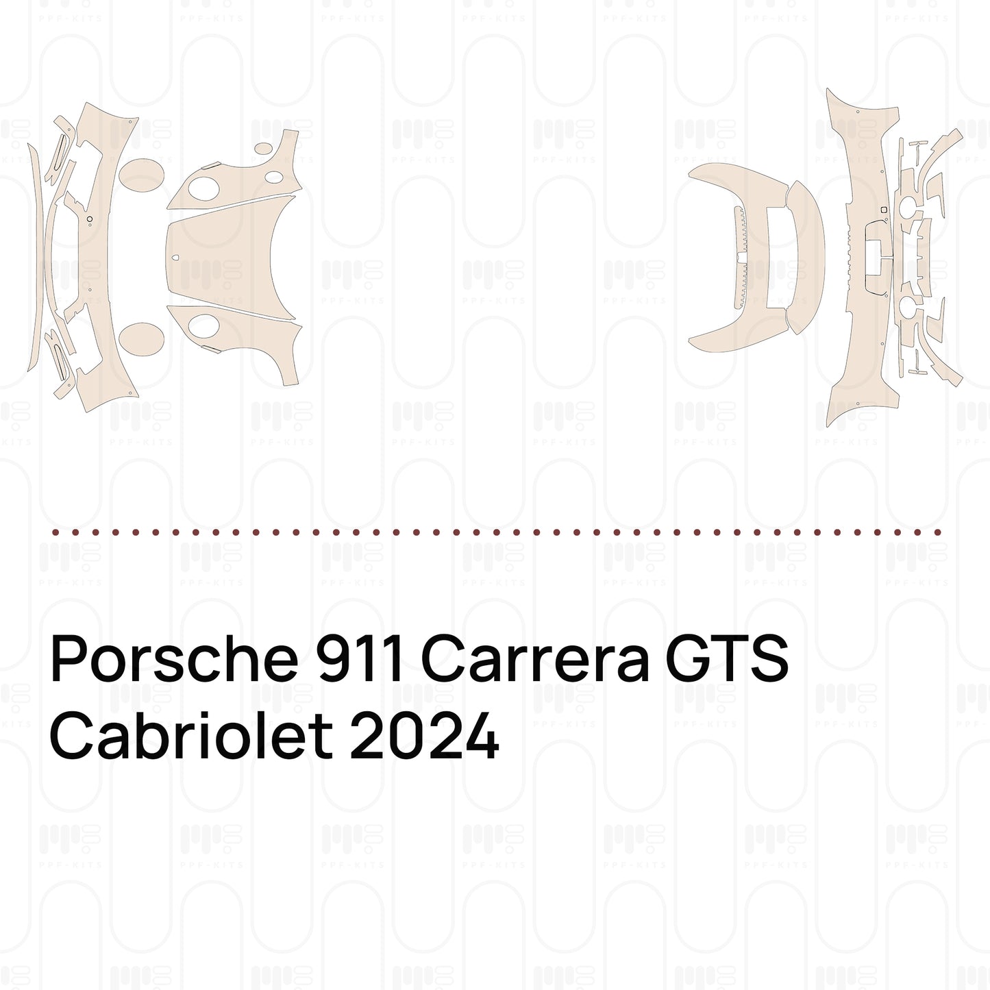 Pre-Cut PPF Porsche 911 Carrera GTS Cabriolet 2024