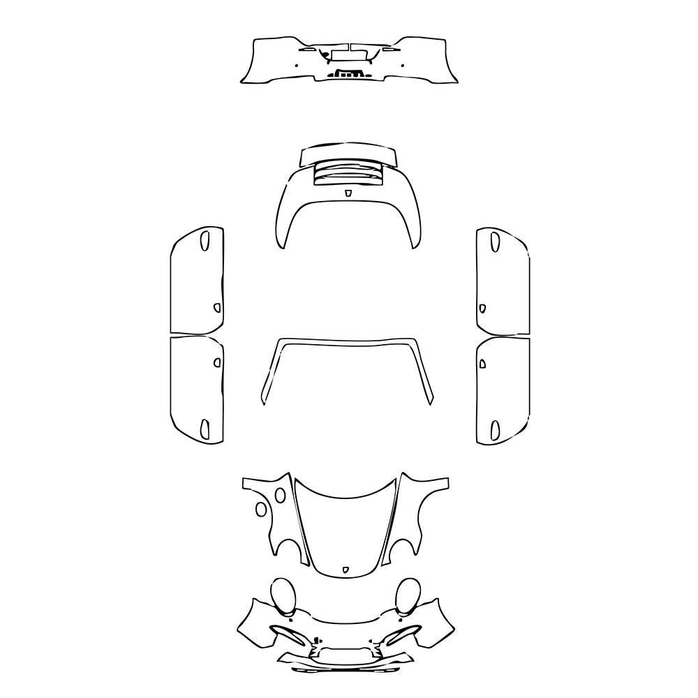 Pre-Cut PPF Porsche 911 Carrera S Cabriolet 2012 - PPF-Kits