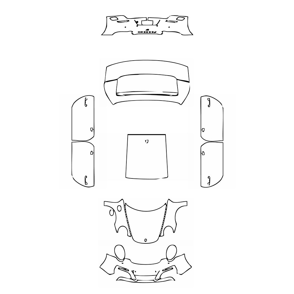 Pre-Cut PPF Porsche 911 Carrera S Coupe 2017 - PPF-Kits