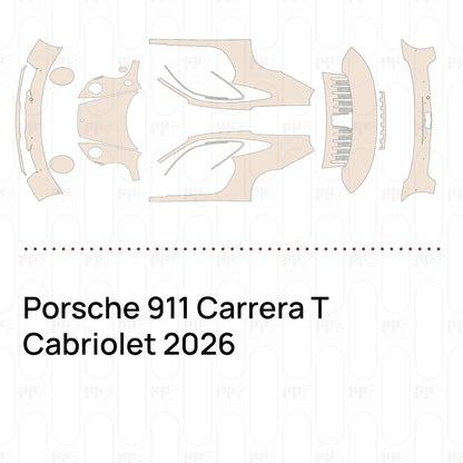 Pre-Cut PPF Porsche 911 Carrera T Cabriolet 2026