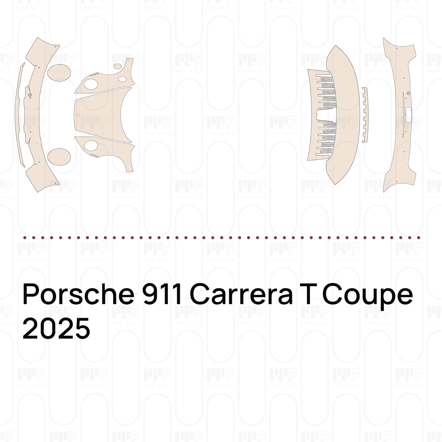 Pre-Cut PPF Porsche 911 Carrera T Coupe 2025