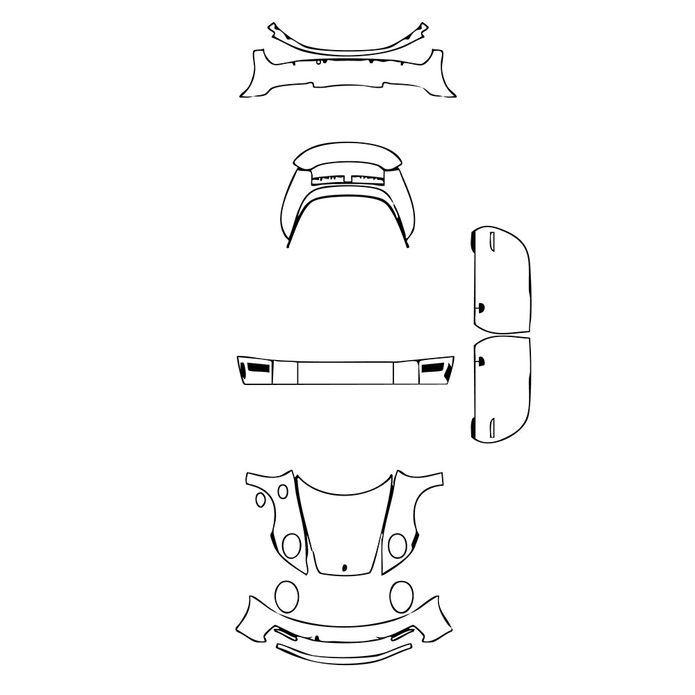 Pre-Cut PPF Porsche 911 Targa 4S 2021 - PPF-Kits