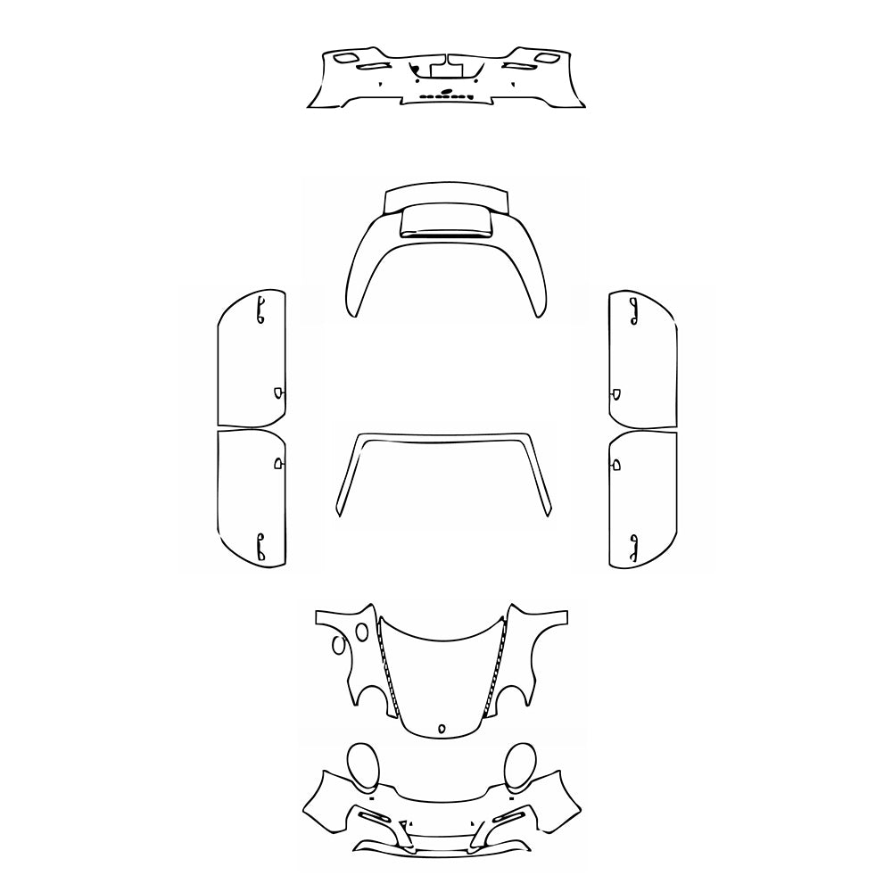 Pre-Cut PPF Porsche 911 Targa 4 2017 - PPF-Kits