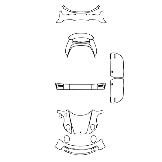 Pre-Cut PPF Porsche 911 Targa 4 2024 - PPF-Kits