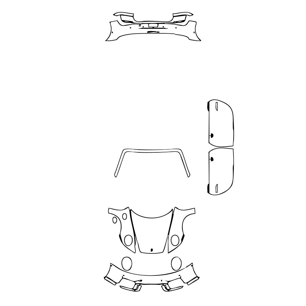 Pre-Cut PPF Porsche 911 Targa 4 GTS 2025 - PPF-Kits