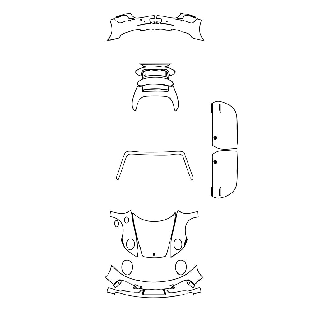 Pre-Cut PPF Porsche 911 Turbo Cabriolet 2022 - PPF-Kits