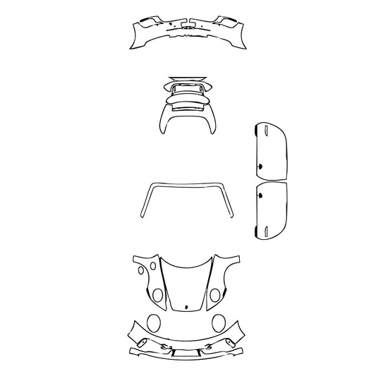 Pre-Cut PPF Porsche 911 Turbo Cabriolet 2024 - PPF-Kits